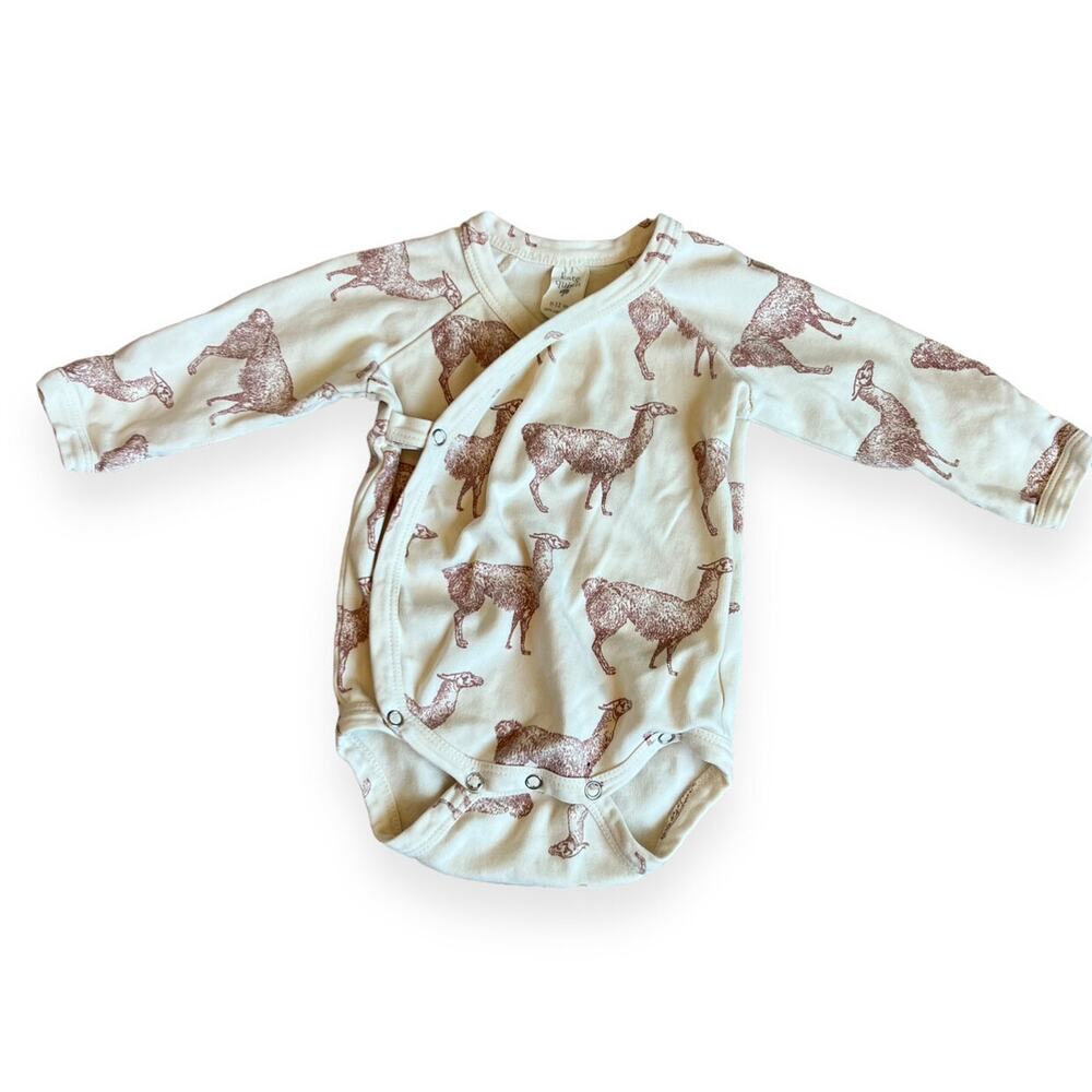 Kate Quinn Organic Llama Print Bodysuit 6-12 Months